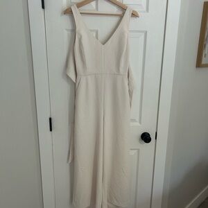 Wilfred Cream Asymmetrical Jumpsuit